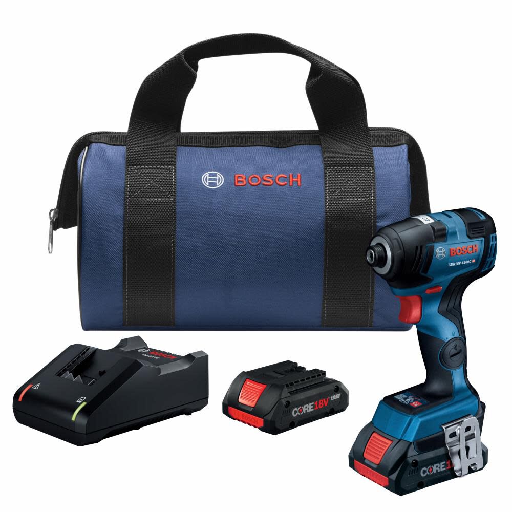 18-volt 1/4-in Brushless Cordless Impact Driver (2-Batteries Included, Charger Included and Soft Bag included) GDR18V-1800CB25