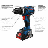 1/2-in 18-volt 4-Amp Variable Speed Brushless Cordless Hammer Drill (1-Battery Included) GSB18V-535CB15