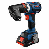 18-volt 1/2-in Keyless Brushless Right Angle Cordless Drill (1-Battery Included, Charger Included and Soft Bag included) GSR18V-535FCB15