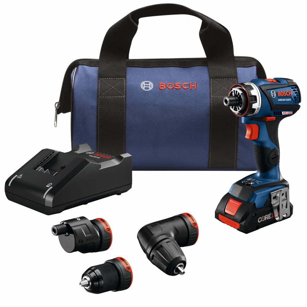 18-volt 1/2-in Keyless Brushless Right Angle Cordless Drill (1-Battery Included, Charger Included and Soft Bag included) GSR18V-535FCB15