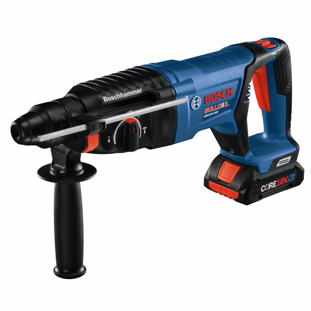 Bulldog Core18V 4-Amp 1-in Sds-plus Variable Speed Cordless Rotary Hammer Drill(1-Battery Included) GBH18V-26DK15