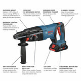 Bulldog Core18V 4-Amp 1-in Sds-plus Variable Speed Cordless Rotary Hammer Drill(1-Battery Included) GBH18V-26DK15