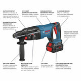 18-volt 8-Amp Sds-plus Variable Speed Cordless Rotary Hammer Drill (2-Batteries Included) GBH18V-26DK24