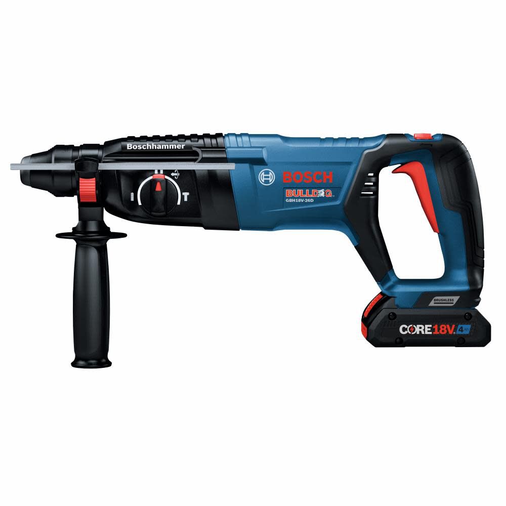 Bulldog 18-volt 4-Amp 1-in Sds-plus Variable Speed Cordless Rotary Hammer Drill (2-Batteries Included) GBH18V-26DK25