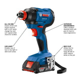 18V Freak 1/4in & 1/2in Impact Driver Kit GDX18V-1600B12