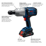 4-Amp 18-volt Variable 7/16-in Drive Cordless Impact Wrench (2 Batteries) HTH182-B25