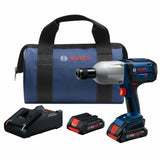 4-Amp 18-volt Variable 7/16-in Drive Cordless Impact Wrench (2 Batteries) HTH182-B25