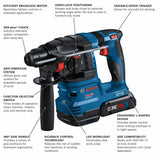 18-volt 4-Amp 3/4-in Sds-plus Variable Speed Cordless Rotary Hammer Drill (2-Batteries Included) GBH18V-22K24