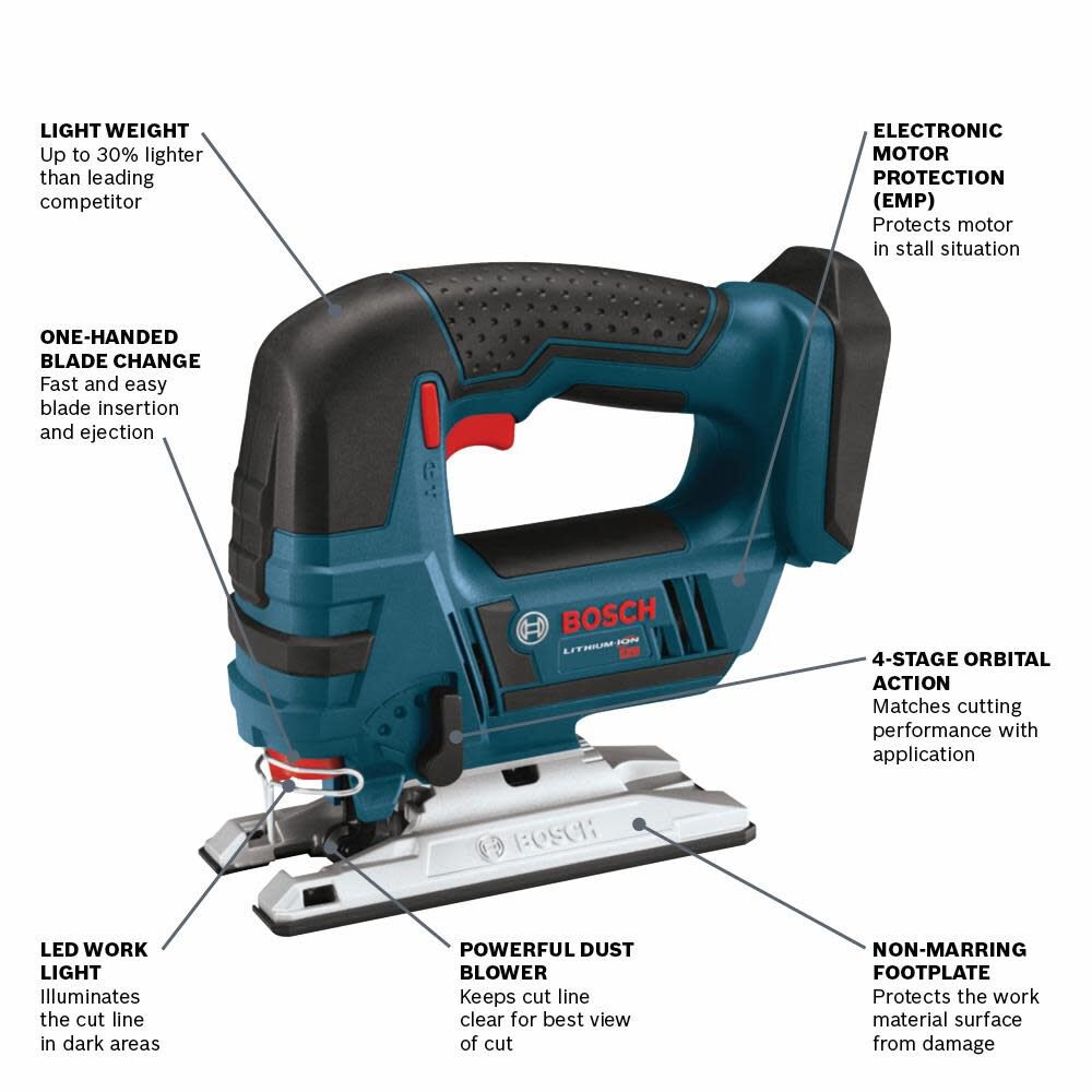 18-volt Variable Speed Keyless Cordless Jigsaw (Bare Tool) JSH180B