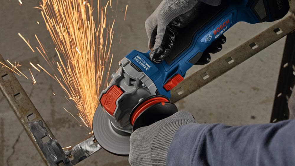 X-LOCK 4.5-in 18-volt Sliding Switch Brushless Cordless Angle Grinder (Tool Only) GWX18V-8N