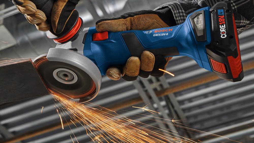 X-LOCK 4.5-in 18-volt Sliding Switch Brushless Cordless Angle Grinder (Tool Only) GWX18V-8N