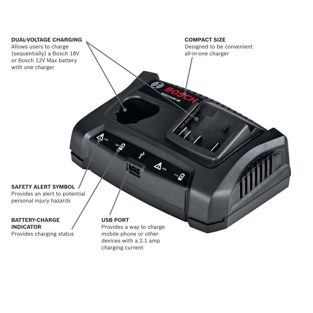 18-V Lithium-ion Battery Charger Station GAX1218V-30