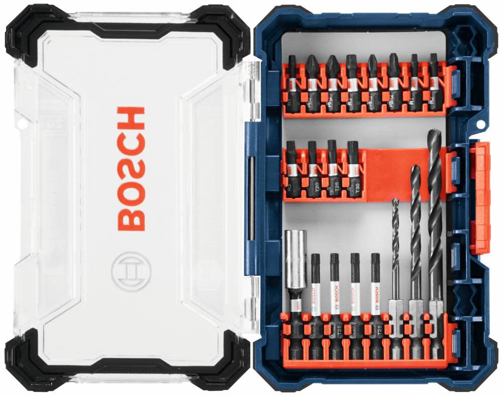 20 pc. Impact Tough Drill Drive Custom Case System Set DDMS20