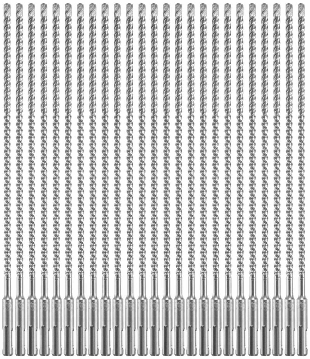 25 pc. 1/4 In. x 10 In. x 12 In. SDS-plus Bulldog Xtreme Carbide Rotary Hammer Drill Bits HCFC2044B25