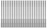 25 pc. 1/4 In. x 4 In. x 6 In. SDS-plus Bulldog Xtreme Carbide Rotary Hammer Drill Bits HCFC2041B25