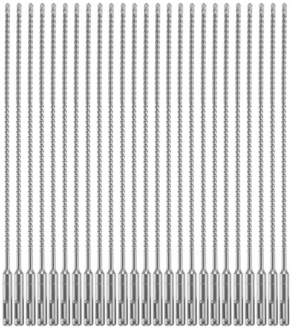 25 pc. 3/16 In. x 10 In. x 12 In. SDS-plus Bulldog Xtreme Carbide Rotary Hammer Drill Bits HCFC2014B25