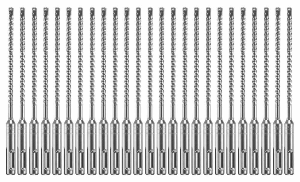 25 pc. 3/16 In. x 4 In. x 6-1/2 In. SDS-plus Bulldog Xtreme Carbide Rotary Hammer Drill Bits HCFC2011B25