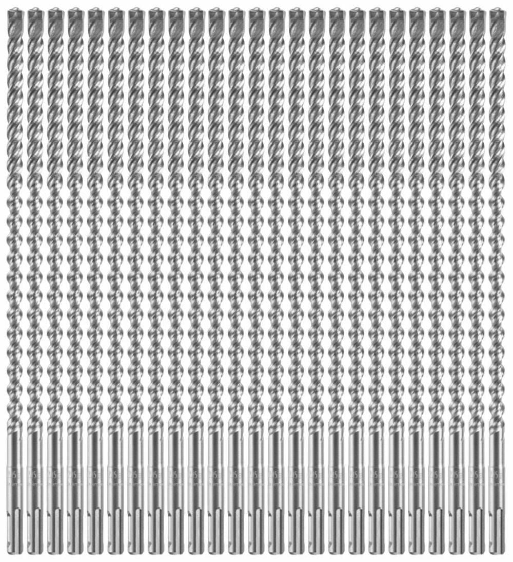 25 pc. 3/8 In. x 10 In. x 12 In. SDS-plus Bulldog Xtreme Carbide Rotary Hammer Drill Bits HCFC2064B25