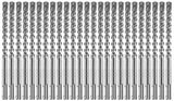 25 pc. 3/8 In. x 4 In. x 6 In. SDS-plus Bulldog Xtreme Carbide Rotary Hammer Drill Bits HCFC2061B25