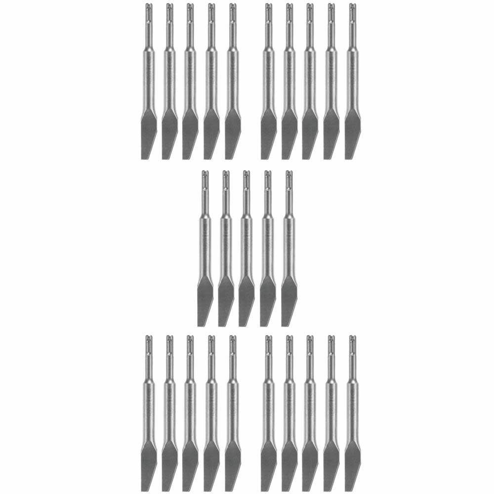 25pc 1/4in Mortar Knife SDS plus Bulldog Hammer Steel HS1400B25