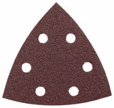 3-1/2 In. 60 Grit 5 pc. Detail Sander Abrasive Triangles for Wood SDTR060