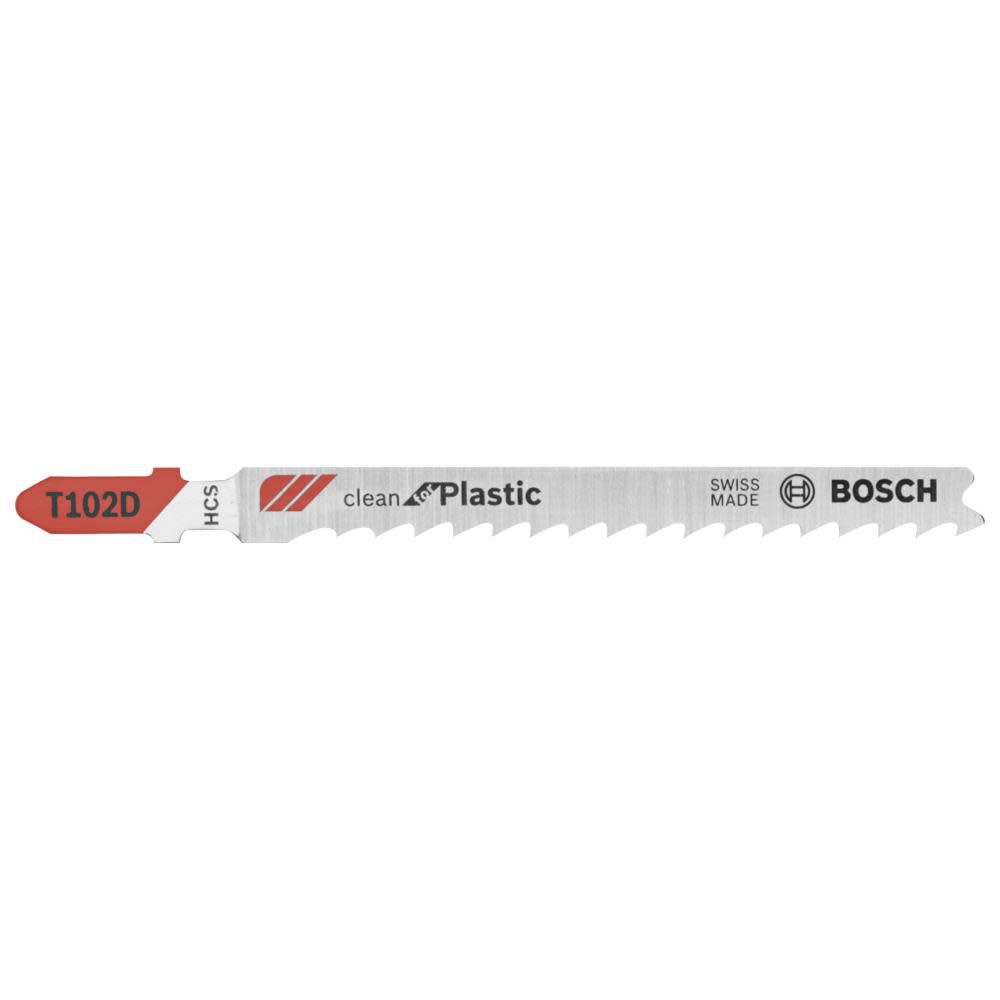 3 pc. 4 In. 6 TPI Clean for Polypropylene T-Shank Jig Saw Blades T102D3