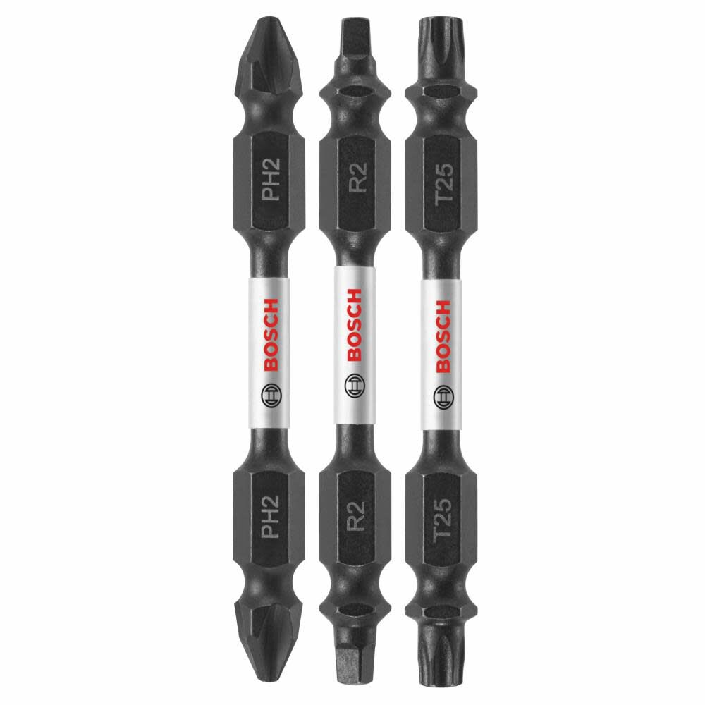 3 pc. Impact Tough 2.5 In. Double-Ended Bit Set ITDEV2503