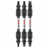 3 pc Impact Tough 2.5 In Square Double-Ended Bit Set ITDESQV2503