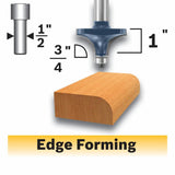 3/4-in Carbide-tipped Roundover Router Bit 85434MC