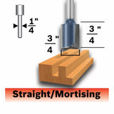 3/4-in Carbide-Tipped Straight Router Bit 85232MC