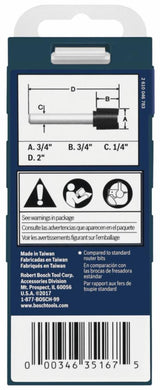 3/4-in Carbide-tipped Hinge Mortising Router Bit 85248MC