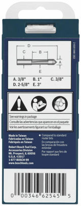 3/8-in Carbide-Tipped Concave Fluted Pilot Panel Router Bit 85245MC