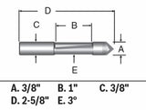 3/8-in Carbide-Tipped Concave Fluted Pilot Panel Router Bit 85245MC