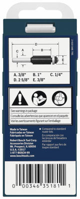 3/8-in Carbide-Tipped Double Flush Trimmer Router Bit 85268MC