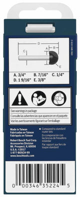 3/4-in Carbide-tipped Core Box Router Bit 85448MC