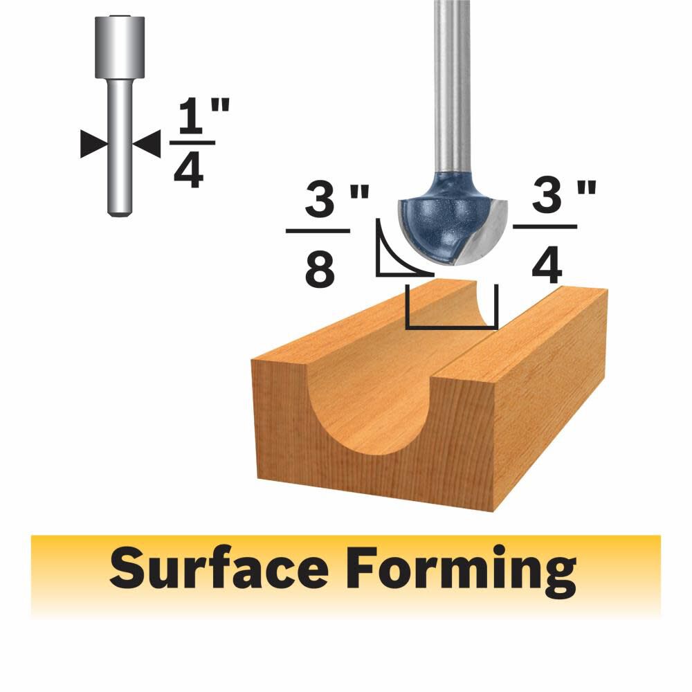 3/4-in Carbide-tipped Core Box Router Bit 85448MC