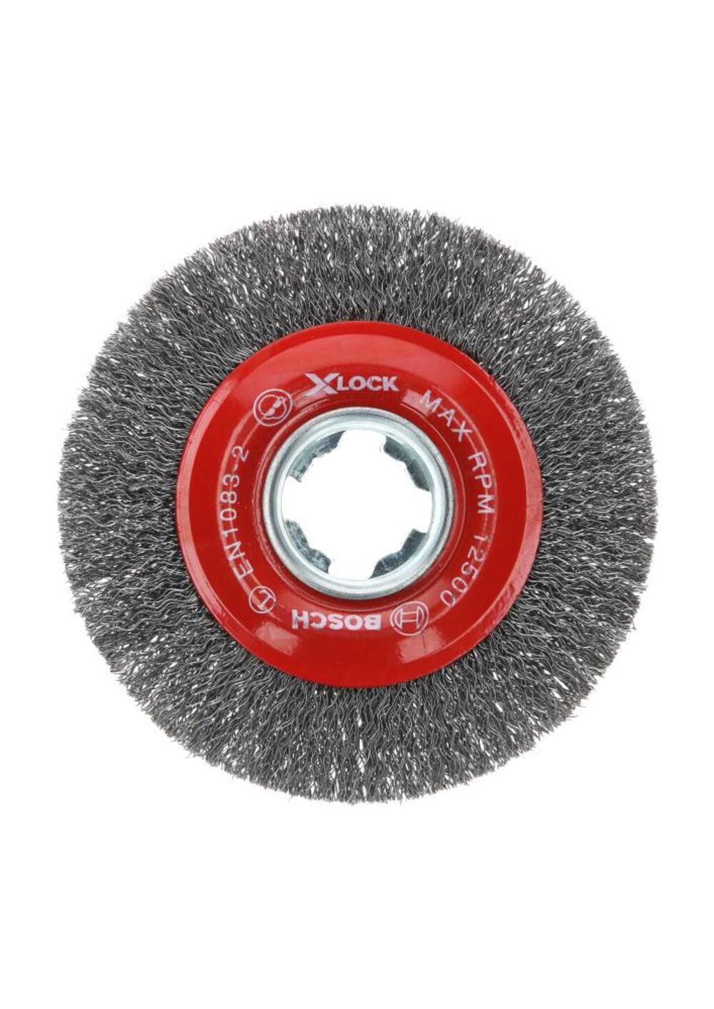 X-LOCK 4.5-in Tempered Steel Crimped Wire Wheel Grinder WBX418