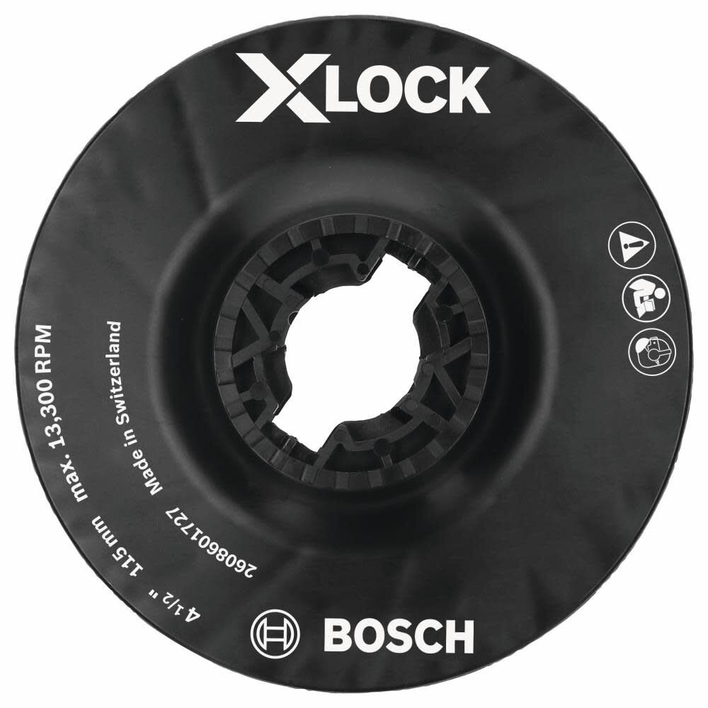 4-1/2 In. X-LOCK Backing Pad with X-LOCK Clip - Medium Hardness MGX0450