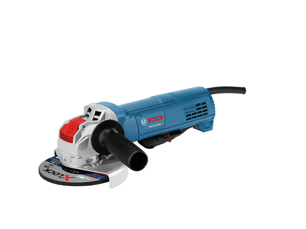 X-LOCK 4.5-in 10 Amps Paddle Switch Corded Angle Grinder GWX10-45DE