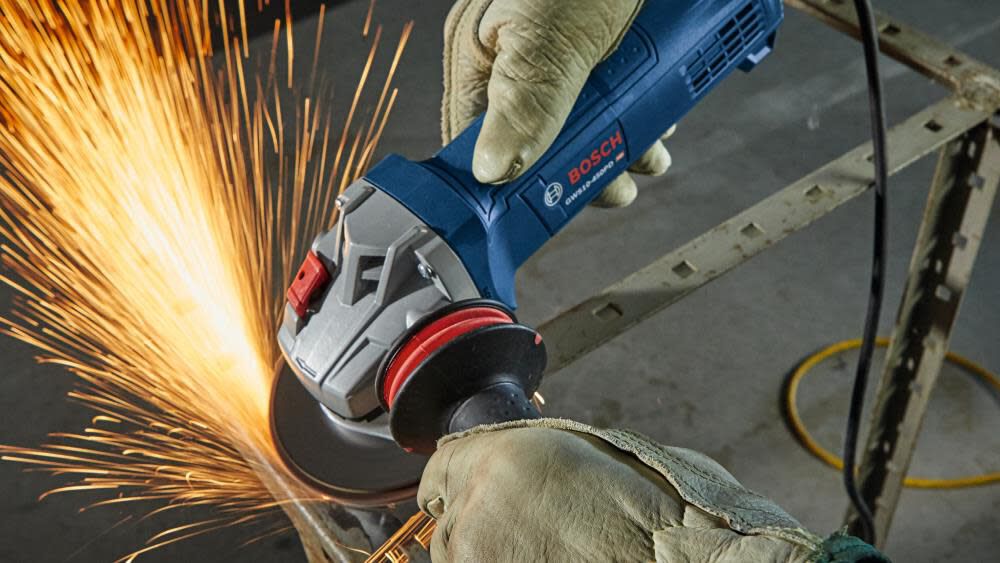 4 1/2in Ergonomic Angle Grinder with No Lock-On Paddle Switch GWS10-450PD