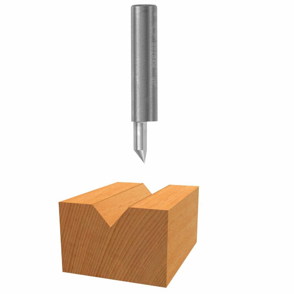 41 x 1/4in Solid Carbide V Groove Bit 85284