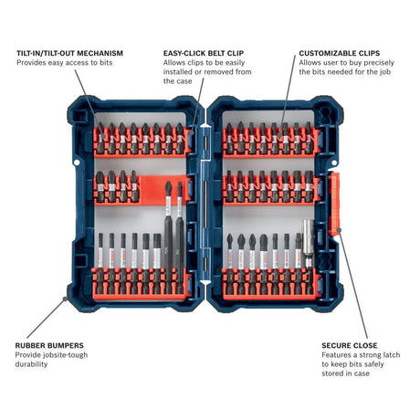 44 pc. Impact Tough Screwdriving Custom Case System Set SDMS44