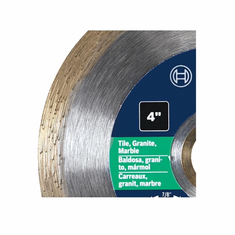 4-in Wet/Dry Continuous Rim Diamond Saw Blade DB443C