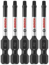 (5) Impact Tough 2 In Square #2 Power Bits ITSQ2205