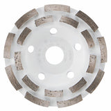 5 in Double Row Segmented Diamond Cup Wheel for Concrete DC518