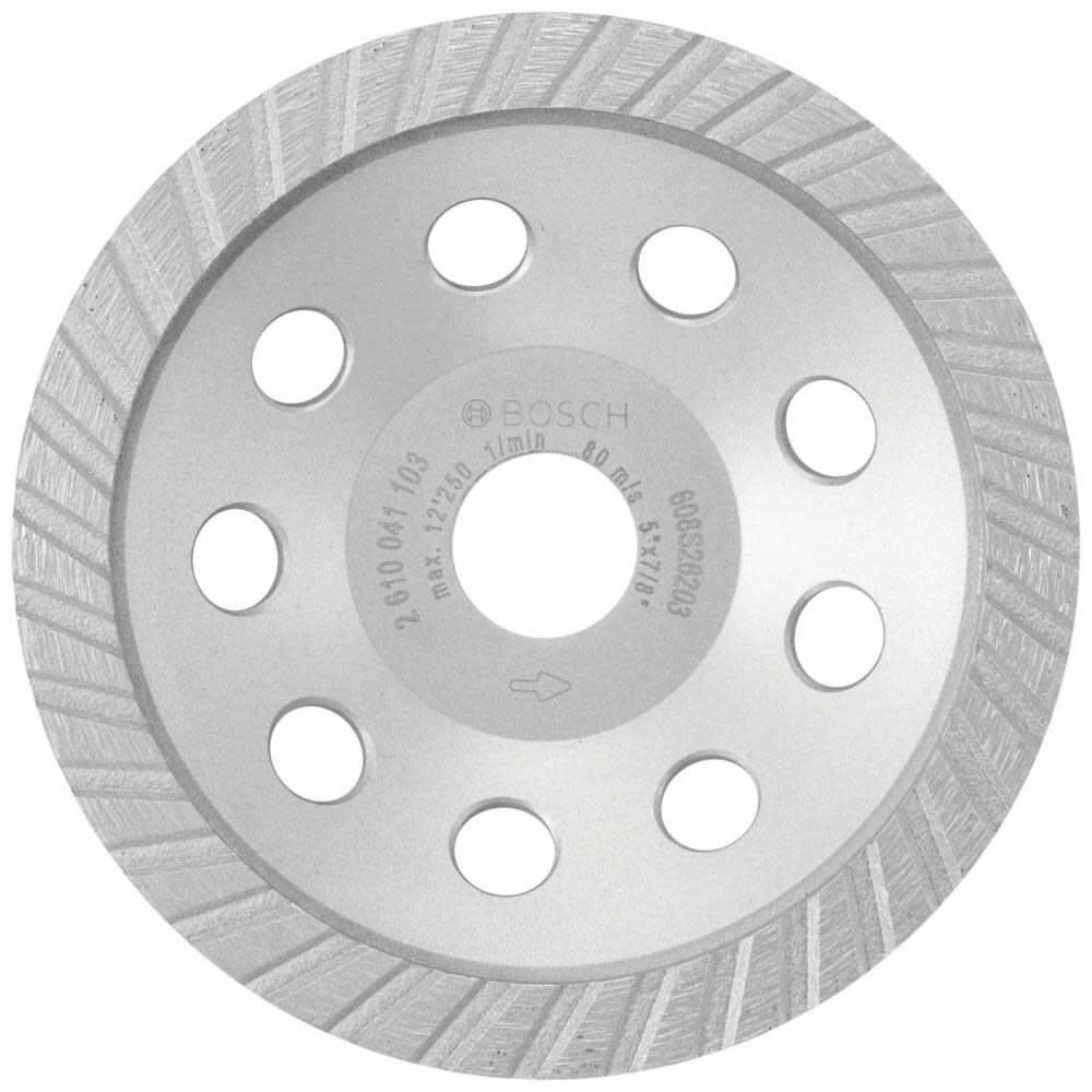 5 In. Turbo Diamond Cup Wheel for Concrete DC530SG