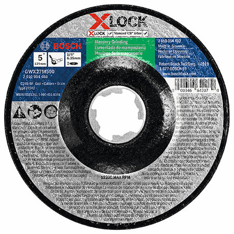 5 In. x 1/16 In. X-LOCK Arbor Type 1A (ISO 41) 24 Grit Masonry Cutting Abrasive Wheel GWX27M500