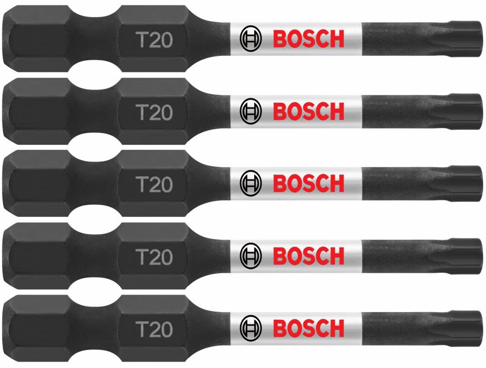 5 pc. Impact Tough 2 In. Torx #20 Power Bits ITT20205