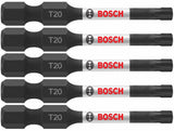 5 pc. Impact Tough 2 In. Torx #20 Power Bits ITT20205