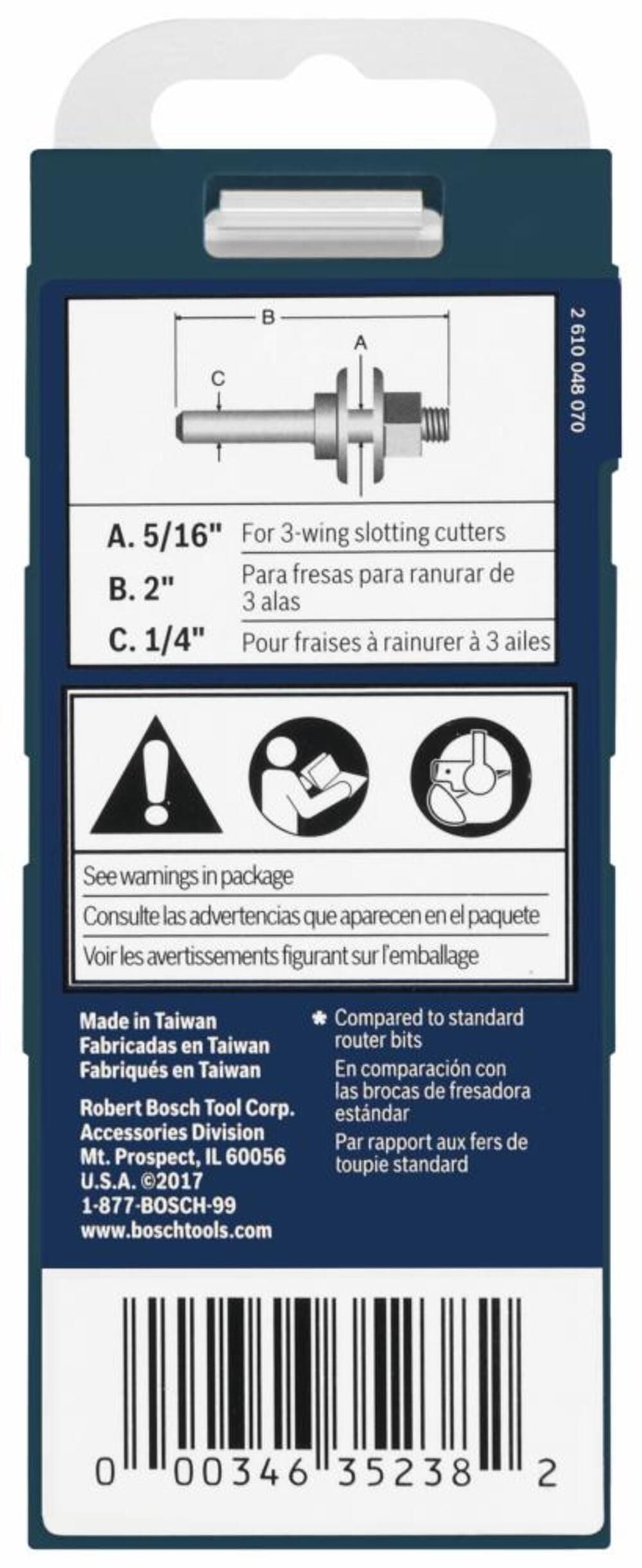 5/16-in High-speed Steel Rip and Slotter Router Bit 92813C